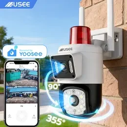 USEE S15 yoosee กล้องสองเลนส์ WiFi หน้าจอคู่ 2กล้อง ดูพร้อมกันได้ Color Full HD 6ล้านพิกเซล กลางคืนภาพสี กล้องวงจรปิดไร้สาย เลนส์หนึ่งมองเลาะกบ้าน เลนส์อีกตัวมองรอบๆ