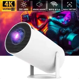 【กรุงเทพฯ】มินิโปรเจคเตอร์ HY300 WiFi 4K Android 11 โปรเจคเตอร์ 1080P Ultra HD โปรเจคเตอร์ภาพยนตร์รองรับการแชร์หน้าจอมือถือ projector torch lens เล็ก projector  x1