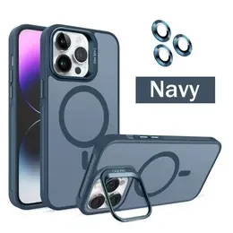 เคสโทรศัพท์, กึ่งโปร่งใส, แม่เหล็ก, เหมาะสำหรับ iPhone 16 Promax, 15 Promax, 14, 13, 12, 11 Promax, พร้อมเมาท์เลนส์