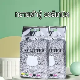ทรายแมวออร์แกนิค ทรายเต้าหู้ ผลิตจากกากถั่วเหลืองธรรมชาติ ทรายแมวผสมกากกาแฟ สามารถดูดซับน้ำได้ถึง6ลิตร